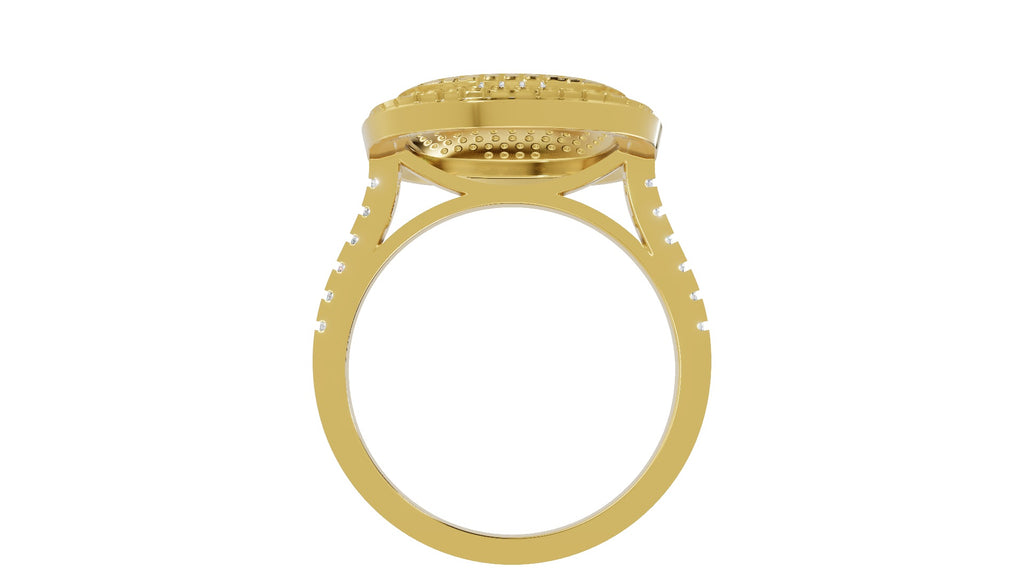 18K Gold CVD Diamond Ring VVS EF 0.74 Ct Elegant Fine Ring