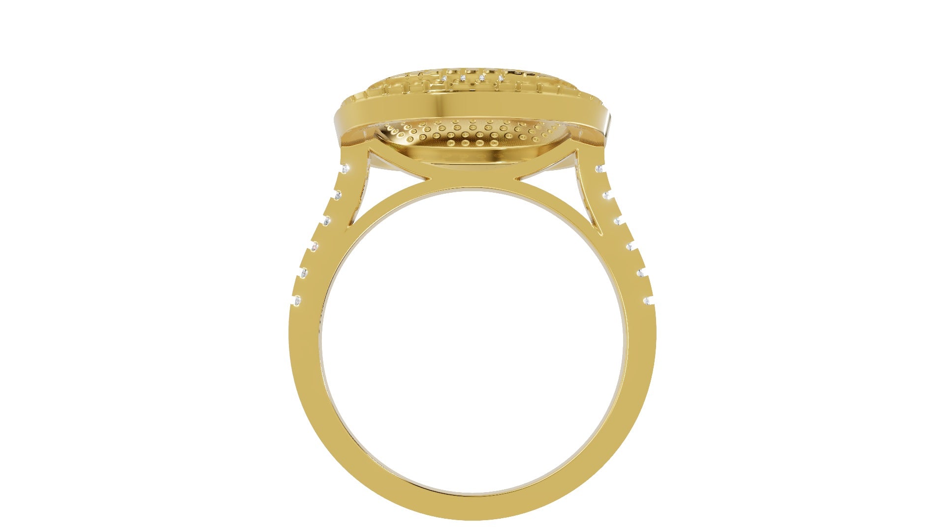 18K Gold CVD Diamond Ring VVS EF 0.74 Ct Elegant Fine Ring