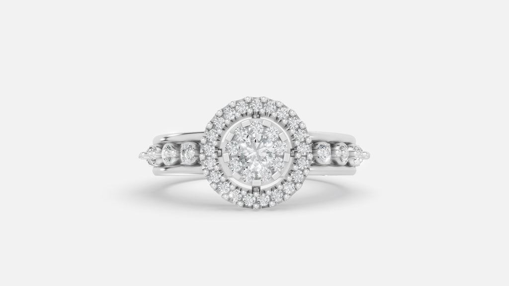 Sterling Silver CVD Diamond Ring VVS Clarity Minimal Luxury