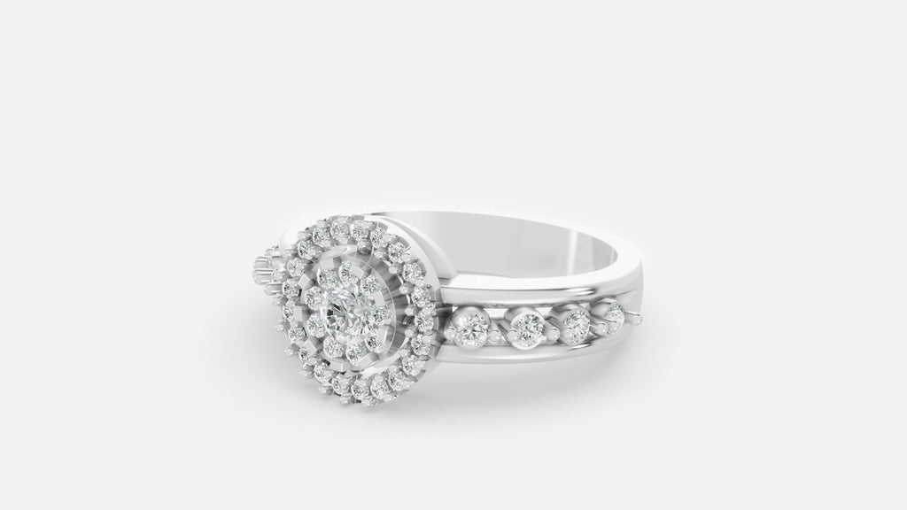 Sterling Silver CVD Diamond Ring VVS Clarity Minimal Luxury