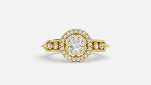 18K Gold CVD Diamond Ring VVS Clarity Elegant Fine Jewelry