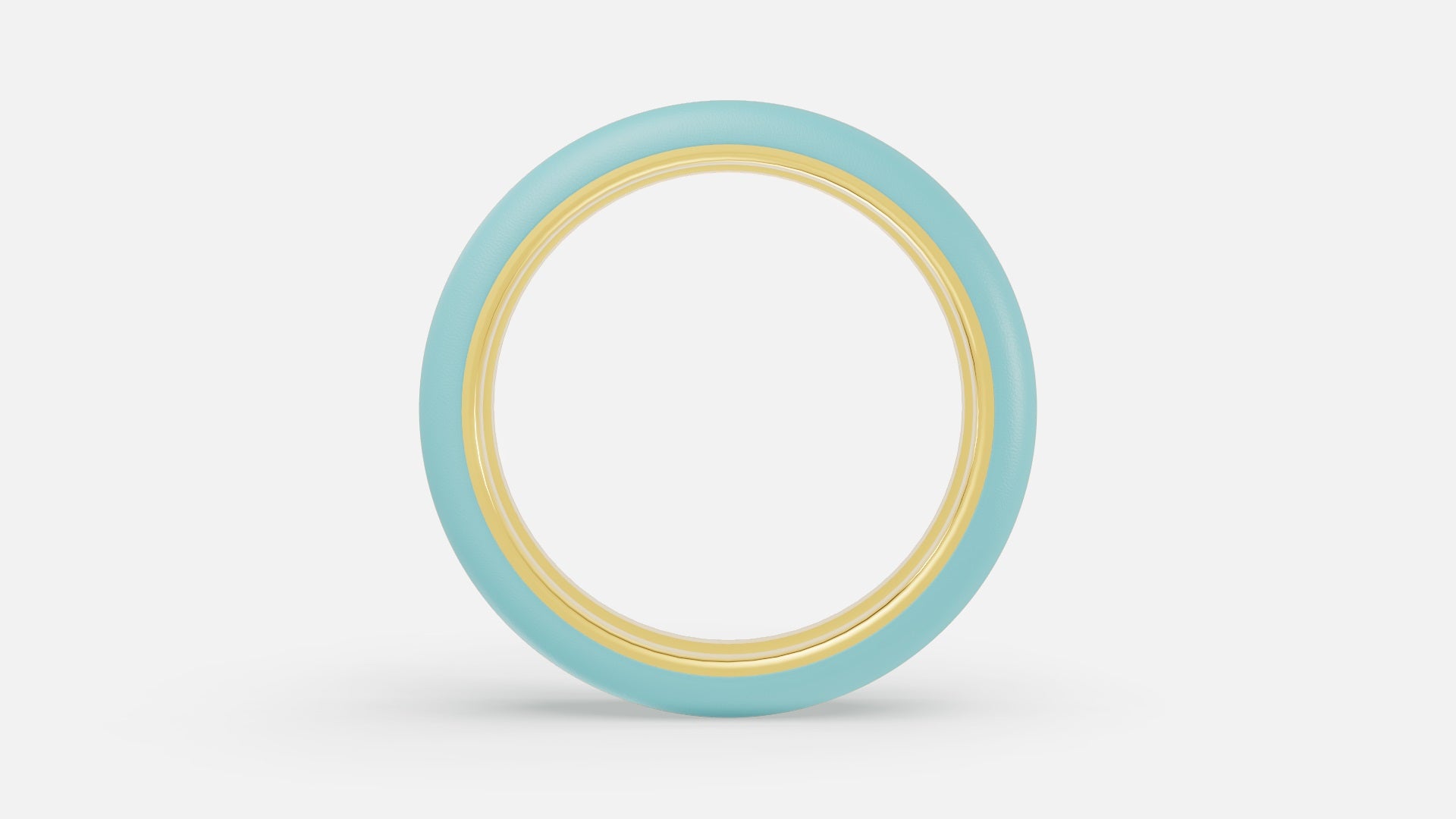 18K gold CVD diamond enamel ring VVS clarity luxury ring side profile polished gold finish