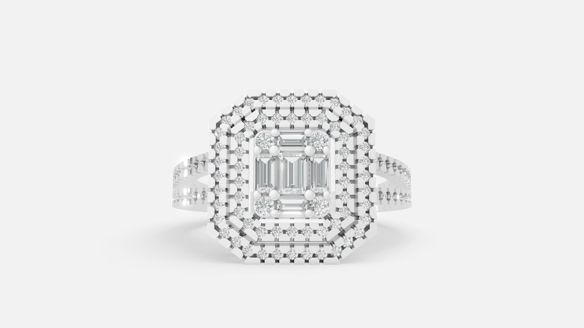 Silver CVD Diamond Ring VVS | Minimal Luxury Ring
