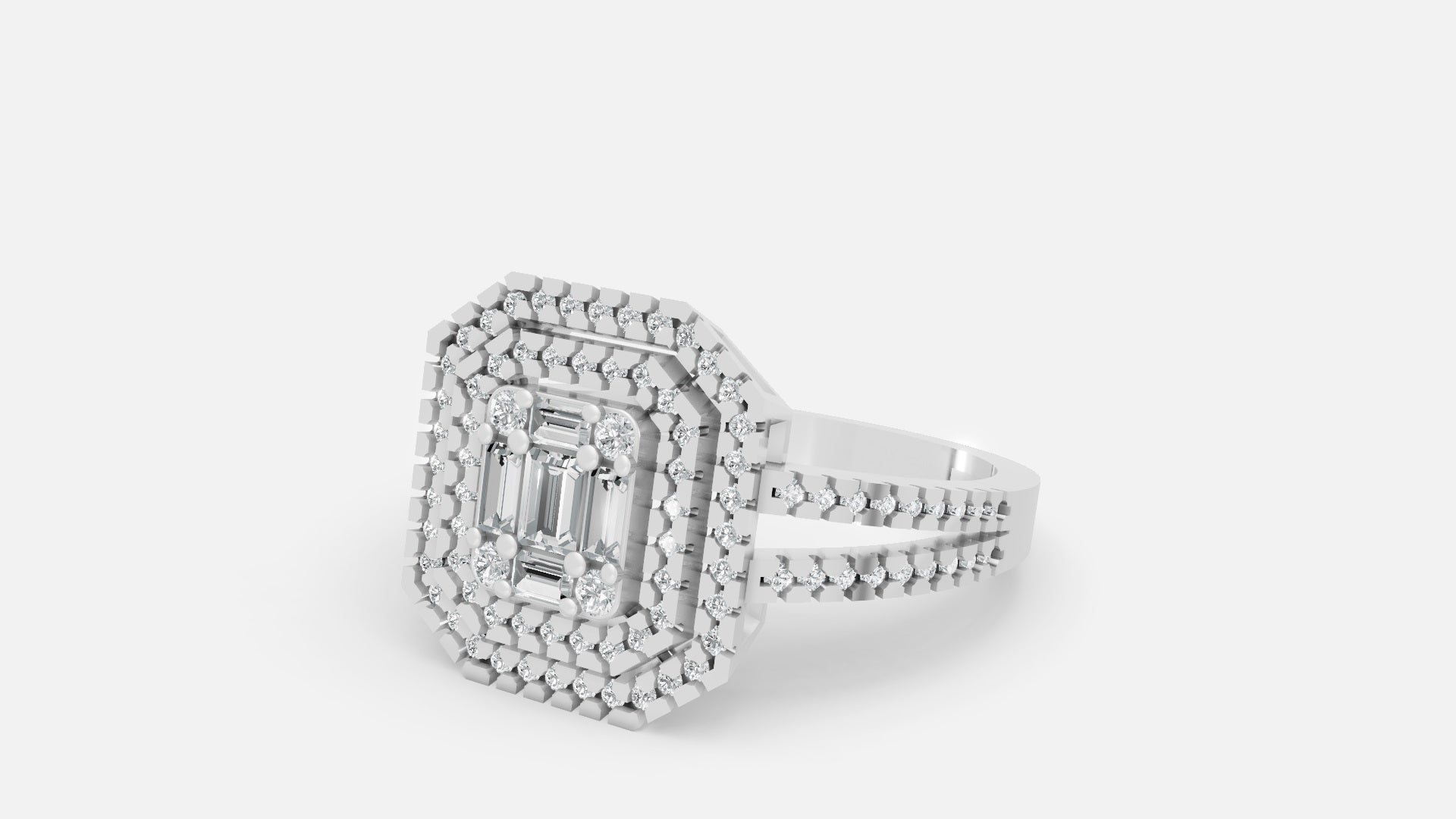Silver CVD Diamond Ring VVS | Minimal Luxury Ring