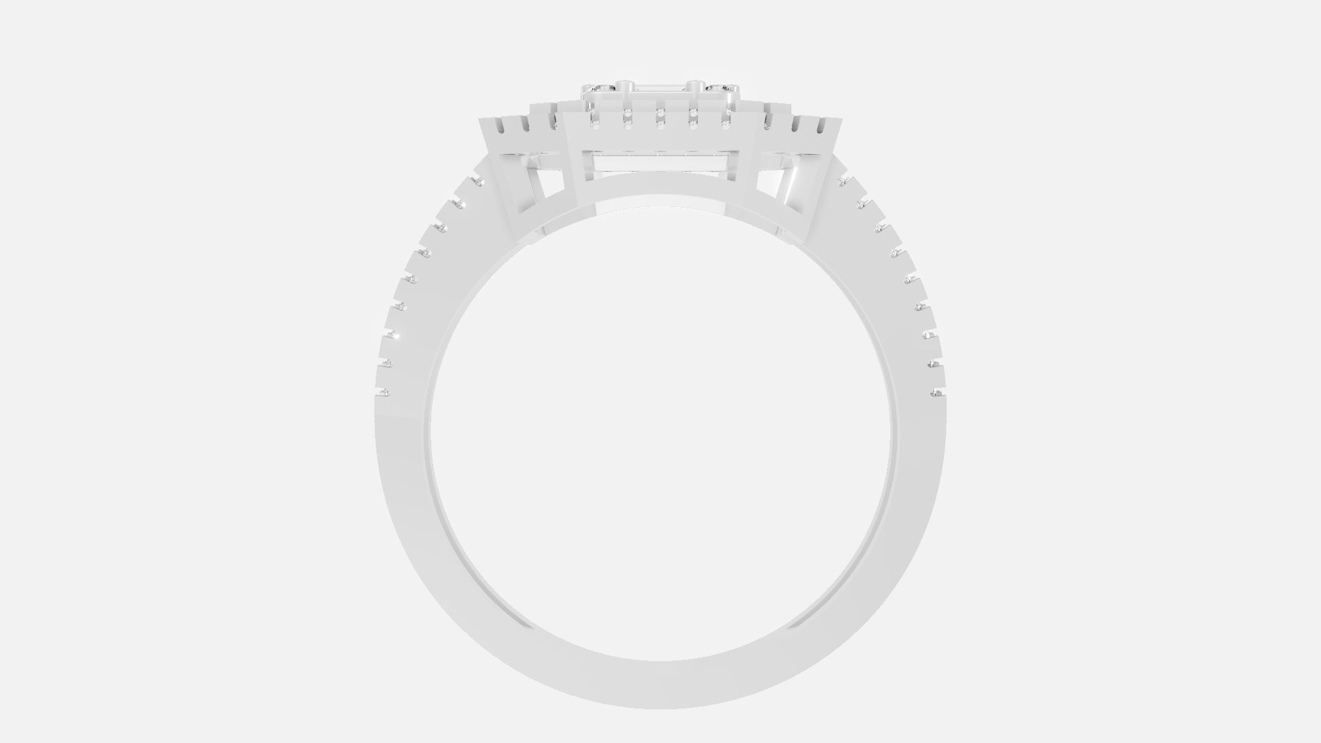 Silver CVD Diamond Ring VVS | Minimal Luxury Ring