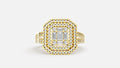 18K Gold CVD Diamond Ring VVS | Luxury Fine Ring