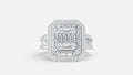 Sterling Silver Lab Diamond Ring VVS EF | Minimal Luxury