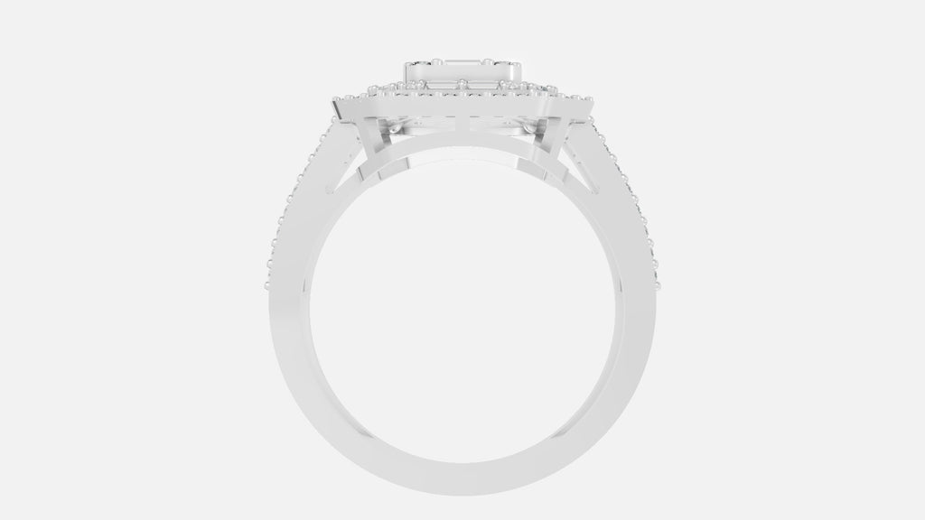 Sterling Silver Lab Diamond Ring VVS EF | Minimal Luxury