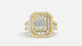 18K Gold Lab Diamond Ring VVS EF | Elegant Fine Jewelry