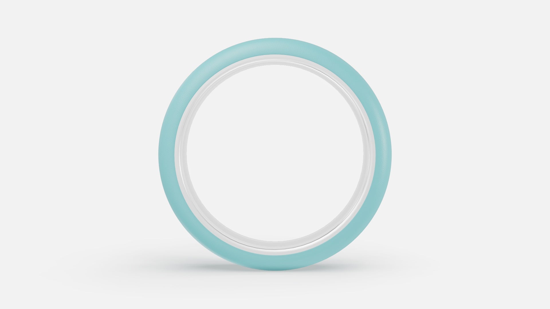 925 silver CVD diamond enamel ring minimal luxury design side profile polished silver finish