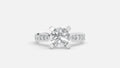 925 Silver CVD Diamond Engagement Ring VVS EF Elegant