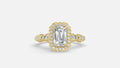 18K Gold CVD Diamond Engagement Ring (VVS G-H Certified)