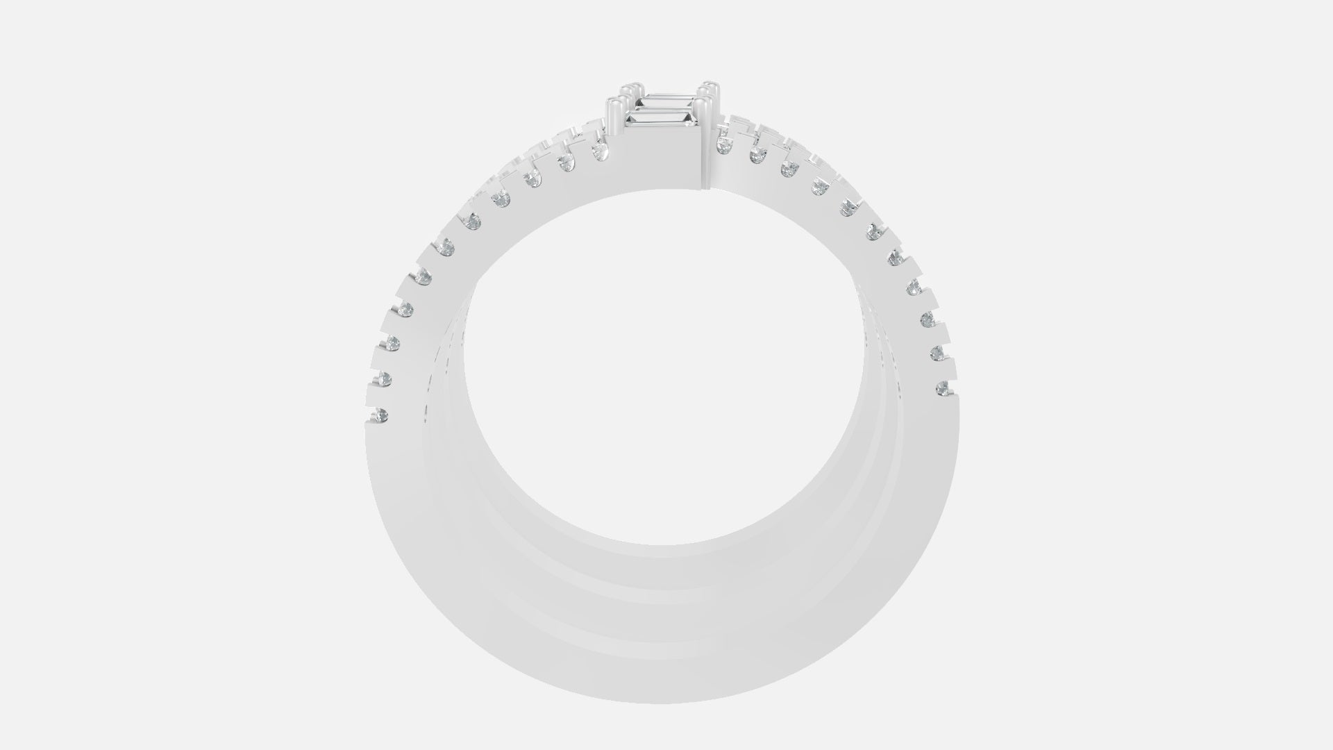 925 Silver Multi Band Diamond Ring – VVS CVD Elegant Style