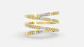 18K Gold Multi Band Diamond Ring – VVS CVD Luxury Design