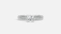 925 Silver Enamel Diamond Ring | CVD VVS Minimal Ring