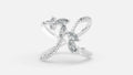 Sterling Silver Diamond Ring VVS CVD Minimal Luxury
