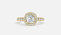 18K Gold Cushion Cut Diamond Eternity Ring – VVS CVD Band