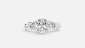 925 Silver CVD Diamond Engagement Ring – VVS Clarity