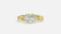 18K Gold Lab Diamond Engagement Ring VVS EF Round Cut