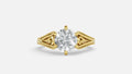 18K Gold CVD Diamond Engagement Ring – VVS Clarity
