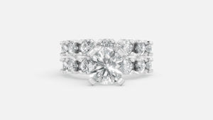 925 Silver VVS Diamond Engagement Ring (EFG, CVD Certified)