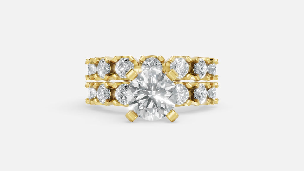 18K Gold VVS Diamond Engagement Ring (EFG, CVD Certified)