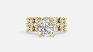 18K Gold VVS Diamond Engagement Ring (EFG, CVD Certified)