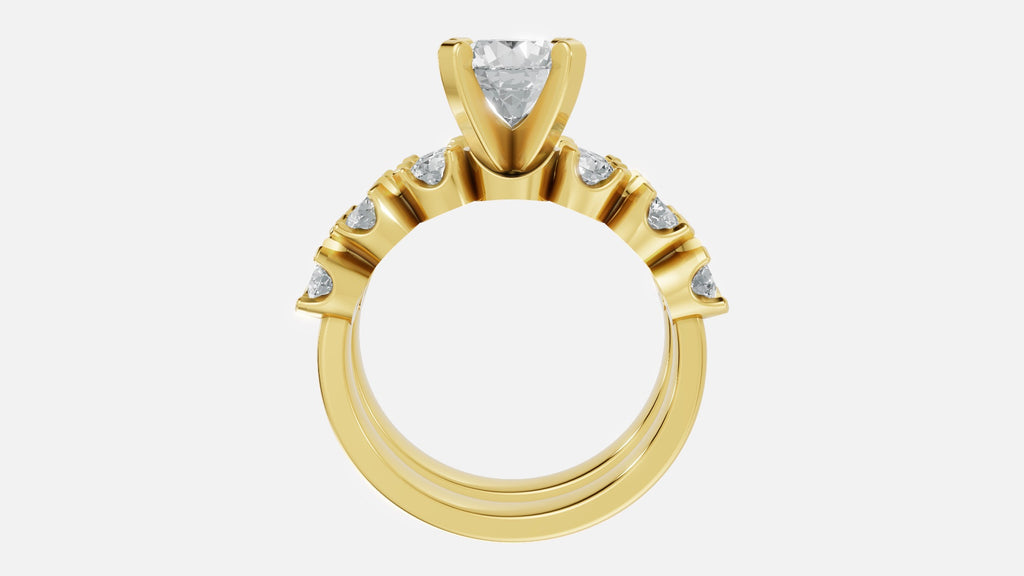 18K Gold VVS Diamond Engagement Ring (EFG, CVD Certified)