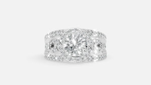 Sterling Silver CVD Diamond Engagement Ring VVS EF