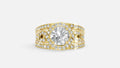 18K Gold CVD Diamond Engagement Ring VVS EF 6.54g