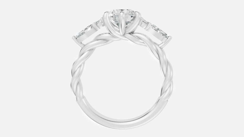 925 Silver 7-Stone CVD Diamond Ring – VVS Clarity Band
