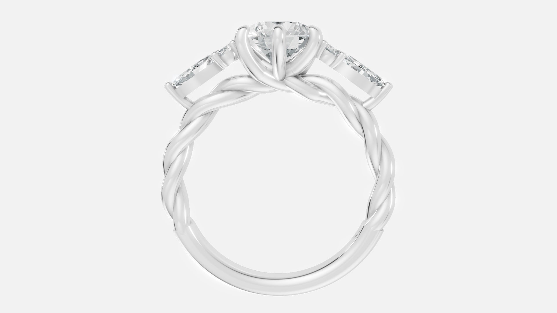 925 Silver 7-Stone CVD Diamond Ring – VVS Clarity Band