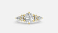 18K Gold 7-Stone CVD Diamond Ring – VVS Clarity Luxury Band