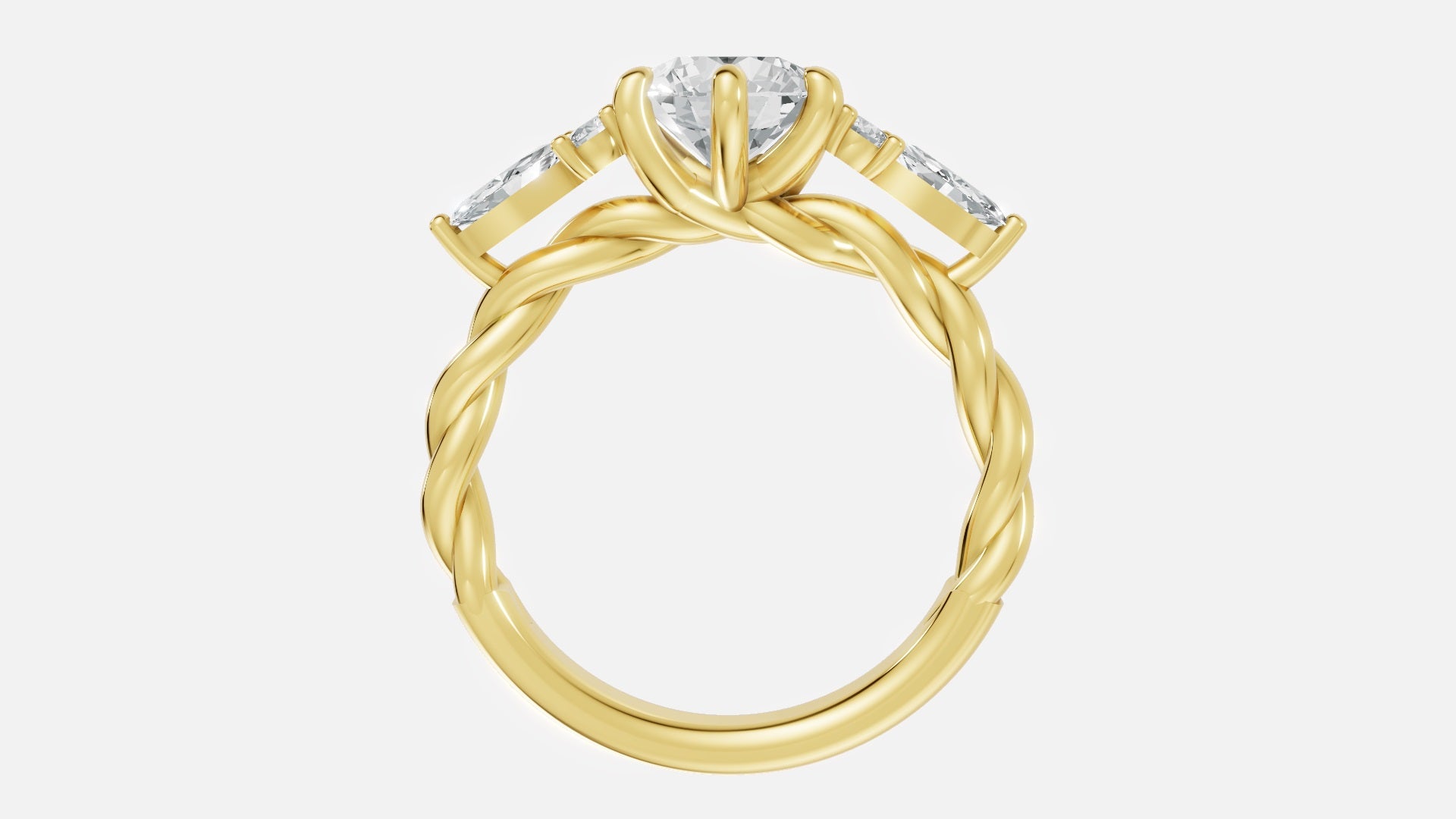 18K Gold 7-Stone CVD Diamond Ring – VVS Clarity Luxury Band