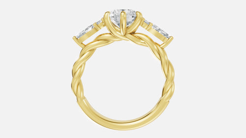 18K Gold 7-Stone CVD Diamond Ring – VVS Clarity Luxury Band