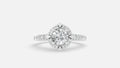 925 Silver CVD Diamond Engagement Ring VVS (0.724 Ct)