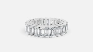 925 Silver Full Eternity Diamond Ring – VVS CVD Band