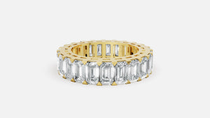 18K Gold Full Eternity Diamond Ring – VVS CVD Band