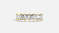 18K Gold Diamond Half Eternity Ring – VVS Lab Grown