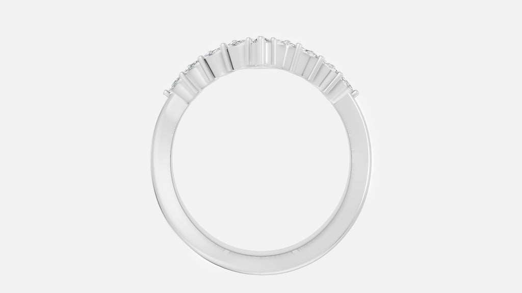 925 Silver CVD Diamond Ring VVS EF Minimal Luxury