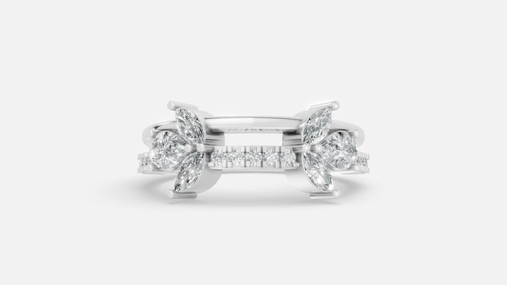 925 Silver CVD Diamond Ring VVS EF Minimal Luxury Ring