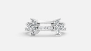 925 Silver CVD Diamond Ring VVS EF Minimal Luxury Ring