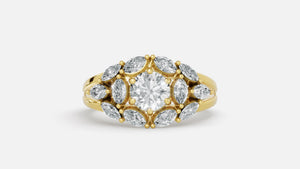 18K Gold CVD Diamond Engagement Ring VVS (6.25 US)
