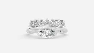 925 Silver CVD Diamond Ring VVS | Minimal Luxury Design (0.4CT)