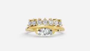 18K Gold CVD Diamond Ring VVS | Elegant Fine Jewelry (0.4CT)