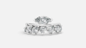 925 Silver CVD Diamond Ring VVS | Elegant Minimal Ring