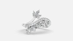 925 Silver CVD Diamond Ring VVS | Minimal Luxury Design (0.3CT)