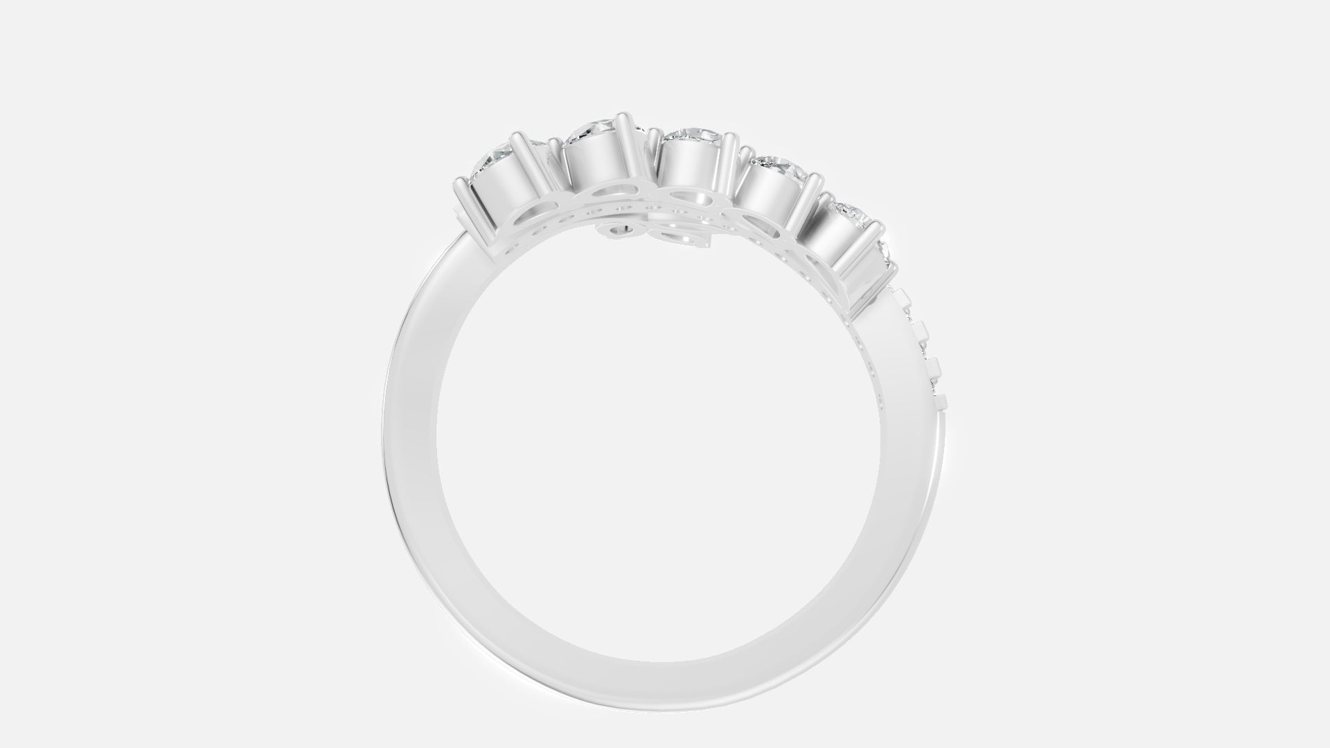 925 Silver CVD Diamond Ring VVS | Minimal Luxury Design (0.3CT)