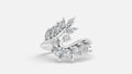 925 Silver CVD Diamond Ring VVS | Elegant Minimal Ring (6 US)