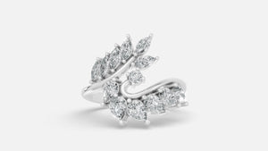 925 Silver CVD Diamond Ring VVS | Elegant Minimal Ring (6 US)